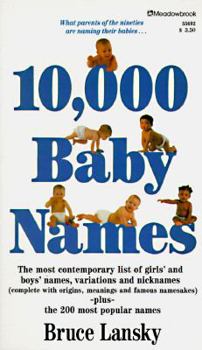 Paperback 10,000 Baby Names Book
