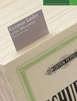 Paperback German Lieder of the 19th Century (Medium/Low Voice): 25 Songs Book