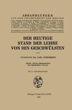 Paperback Der Heutige Stand Der Lehre Von Den Geschwülsten [German] Book