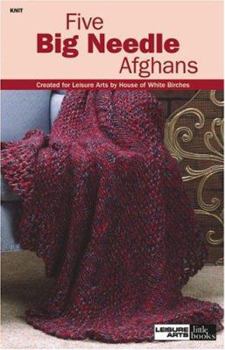 Paperback Five Big Needle Afghans Book