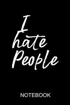 Paperback I hate people: a5 notebook Book