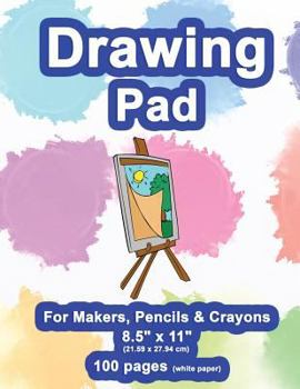 Paperback Drawing Pad: 8.5" X 11", Personalized Drawing Sketchbook, 100 pages, Durable Soft Cover, Easel Pad-[Professional Binding] Book