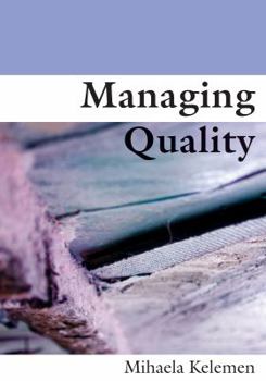 Paperback Managing Quality Book