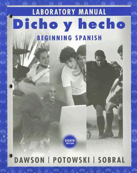 Paperback Dicho y Hecho Laboratory Manual: Beginning Spanish [Spanish] Book