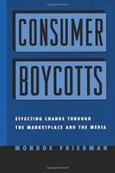 Paperback Consumer Boycotts Book