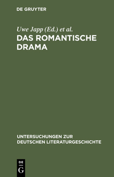 Hardcover Das romantische Drama [German] Book