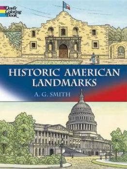 Paperback Historic American Landmarks Coloring Book