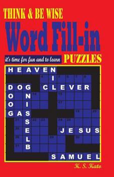 Paperback Think & be Wise Word Fill in Puzzles Book