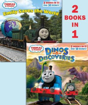 Paperback Dinos & Discoveries/Emily Saves the World (Thomas & Friends) Book