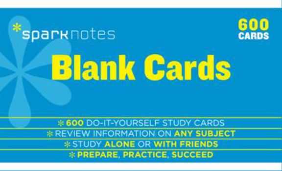 Blank Study Cards - Book  of the SparkNotes Study Cards