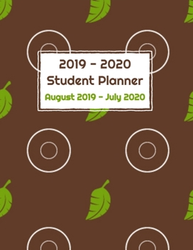 Paperback 2019 2020 Student Planner August 2019 to July 2020 Book