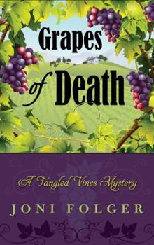 Hardcover Grapes Of Death (A Tangled Vines Mystery) [Large Print] Book