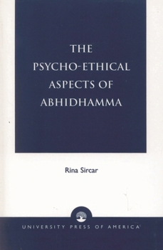 Paperback Psycho-Ethical Aspects of Abhidhamma Book