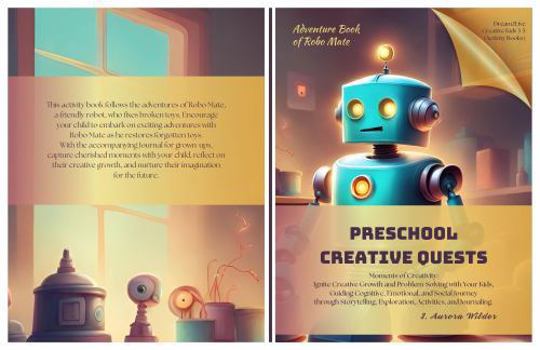 Paperback Preschool Creative Quests (Adventure Book of Robo Mate): Moments of Creativity: Ignite Creative Growth and Problem-Solving with Your Kids, Guiding ... and Journaling. (Dream2Live Creative Kids) Book