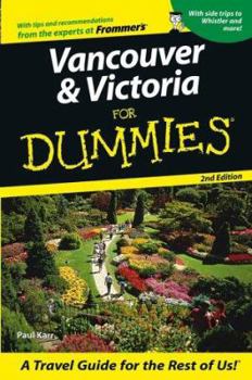 Paperback Vancouver & Victoria for Dummies Book