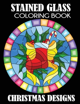 Paperback Stained Glass Coloring Book: Christmas Designs [Eastern Frisian] Book