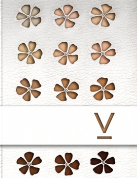 V: Make Up Artist Blank Face Charts - Monogrammed Beauty Student Journal - Bridal Party Make-Up Planner