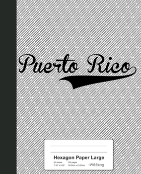 Paperback Hexagon Paper Large: PUERTO RICO Notebook Book