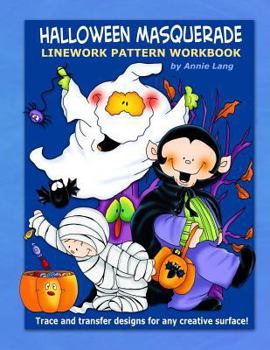 Paperback Halloween Masquerade: Linework Pattern Workbook Book