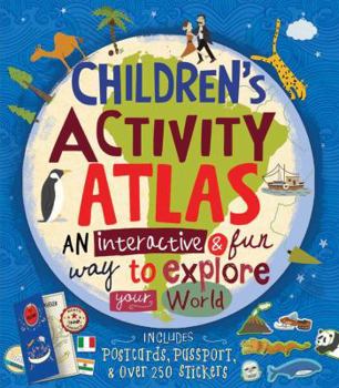 Hardcover Children's Activity Atlas [With Sticker(s)] Book