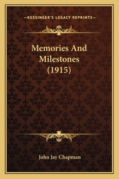Paperback Memories and Milestones (1915) Book