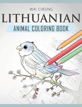 Paperback Lithuanian Animal Coloring Book