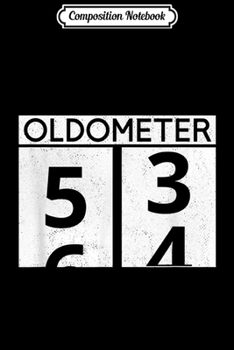 Paperback Composition Notebook: Mens Oldometer 54 54th Birthday Retro Odometer Classic Car Lover Journal/Notebook Blank Lined Ruled 6x9 100 Pages Book