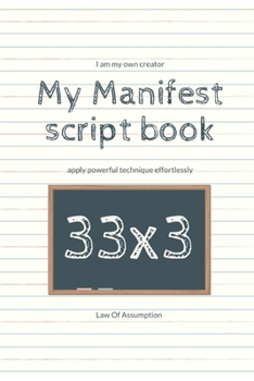 Paperback My Manifest script book 33x3 Book