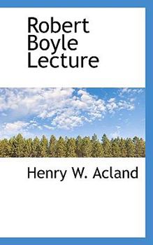 Paperback Robert Boyle Lecture Book