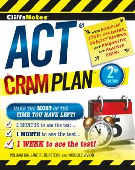 Paperback Cliffsnotes ACT Cram Plan Book