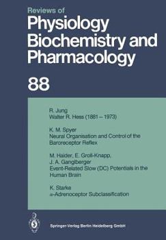 Paperback Reviews of Physiology, Biochemistry and Pharmacology: Volume: 88 Book