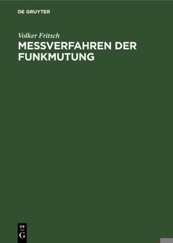 Hardcover Meßverfahren Der Funkmutung [German] Book