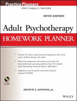 Paperback Adult Psychotherapy Homework Planner Book
