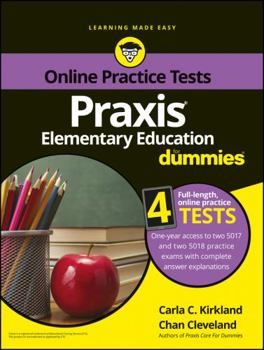 Paperback PRAXIS Elementary Education for Dummies with Online Practice Tests Book