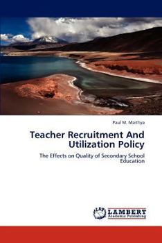 Paperback Teacher Recruitment and Utilization Policy Book