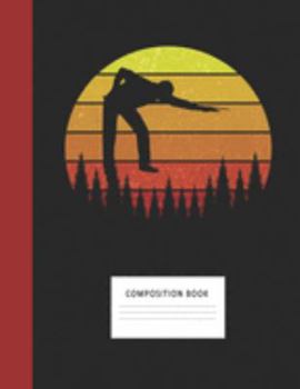 Composition Book: Snooker Player 200 Wide Ruled Lined Pages Retro Vintage Sunset Classic Notebook, Writing Pad & Practice Journal | Assignments, Class ... Organizer, Homeschool, College & University