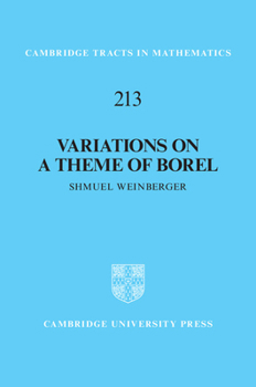 Hardcover Variations on a Theme of Borel Book