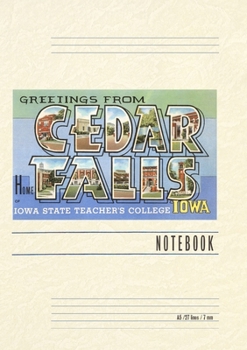 Paperback Vintage Lined Notebook Greetings from Cedar Falls Book