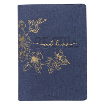 Imitation Leather Journal Classic Zip Be Still Book