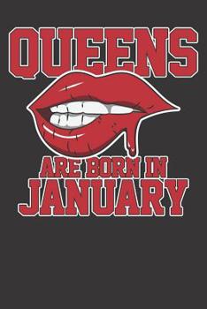 Paperback Notebook: January Birthday Month Celebrant Queens Book