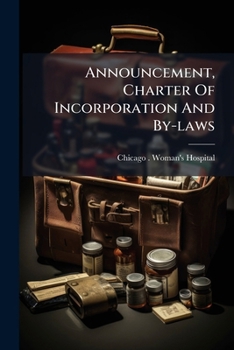 Paperback Announcement, Charter Of Incorporation And By-laws Book