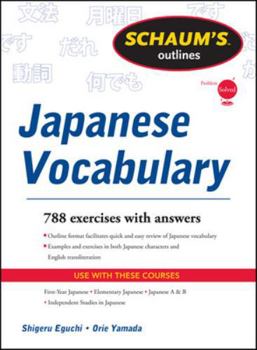 Paperback Schaum's Outline of Japanese Vocabulary Book