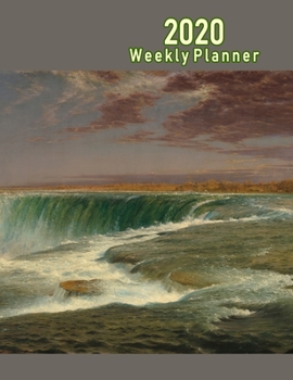 Paperback 2020 Weekly Planner: Niagara Falls Classic Painting Book