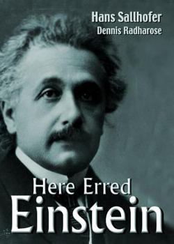 Hardcover Here Erred Einstein Book