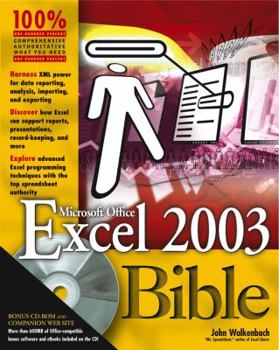 Paperback Excel 2003 Bible [With CDROM] Book