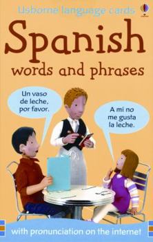 Cards Spanish Words and Phrases: Internet Referenced (Usborne Language Cards) (English and Spanish Edition) Book