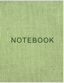 NOTEBOOK: College Ruled Notebook - Green Tweed Large (8.5 x 11 inches) - 140 Pages