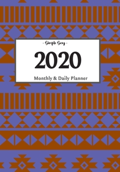 Paperback 2020 Planner Daily and Monthly: On-The-Go Planner - Jan 1, 2020 to Dec 31, 2020: Daily & Monthly Planner + Calendar Views - Productivity Planner Book