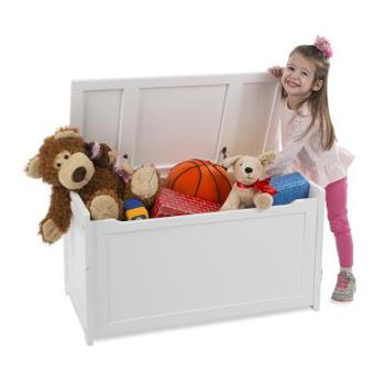 Misc. Wooden Toy Chest - White Book