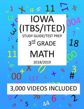 Paperback 3rd Grade IOWA ITBS ITED, 2019 MATH, Test Prep: 3rd Grade IOWA TEST of BASIC SKILLS, EDUCATIONAL DEVELOPMENT 2019 MATH Test Prep/Study Guide Book